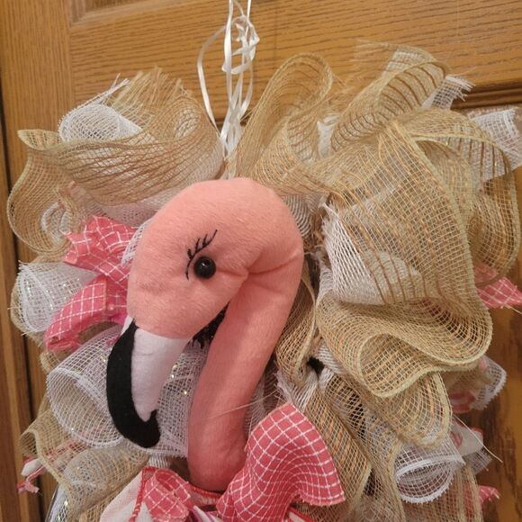 Door Wreath Pink Beautiful Welcome to Door Decorations - Picture 7 of 10